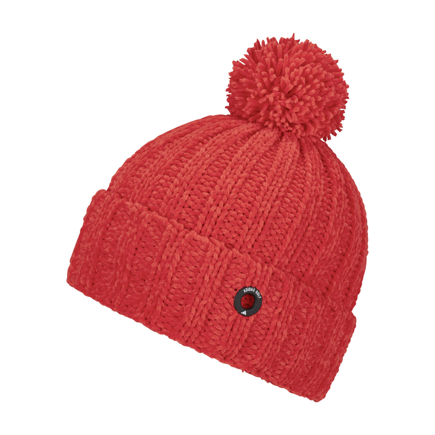 adidas Chenille Cable-Knit Pom Beanie